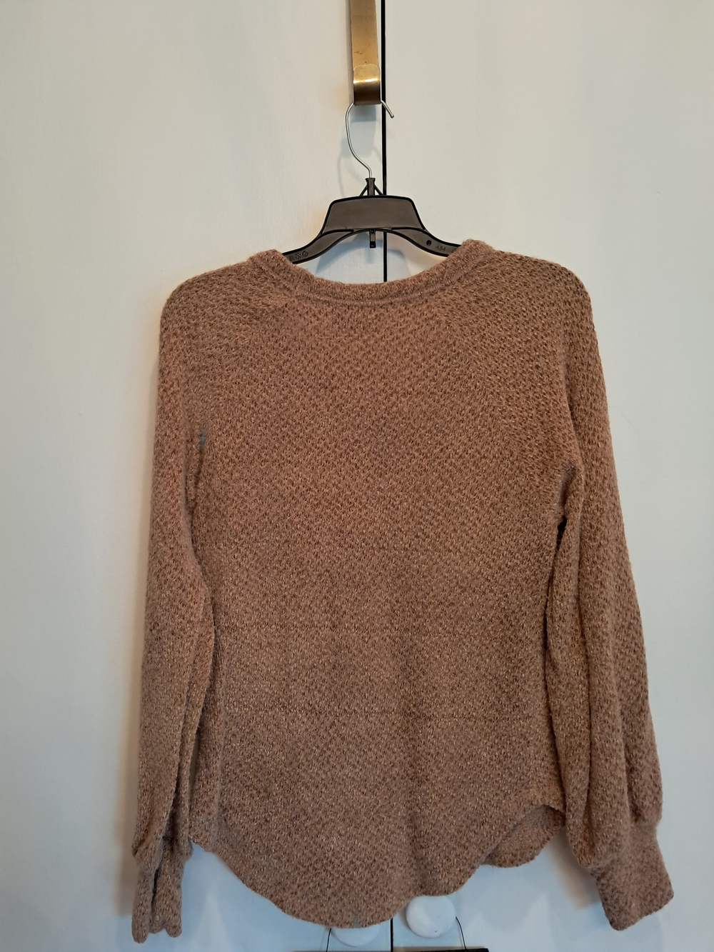 Hollister Women's V-Neck Sweater in Taupe Brown - Picture 4 of 6